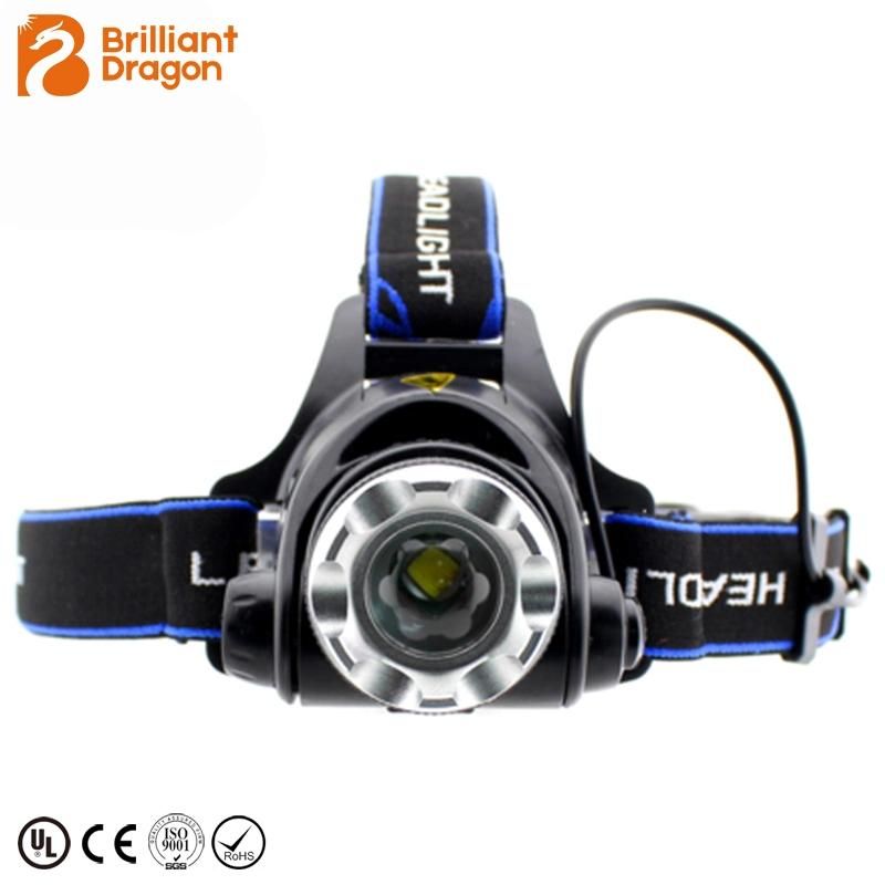 Wholesale CREE T6 Head Torch Lamp Durable Aluminum Head Torch Light Rechargeable Camping Headlight Portable Adjustable Emergency Zoomable LED Headlamp