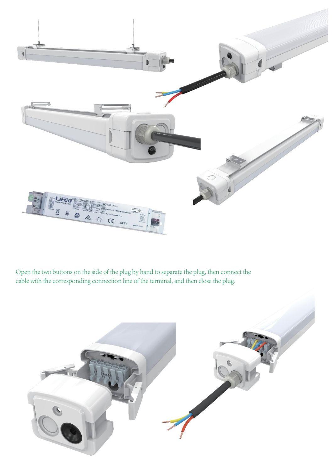 Washdown Vapor Luminaire IP65 2FT 20W Bulb LED Batten Lights