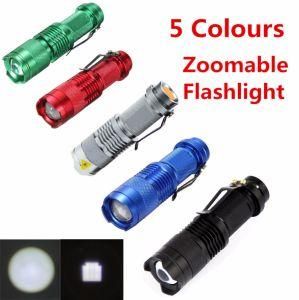 AA 14500 Q5 LED 1000lm Waterproof 5 Modes Zoomable LED Flashlight