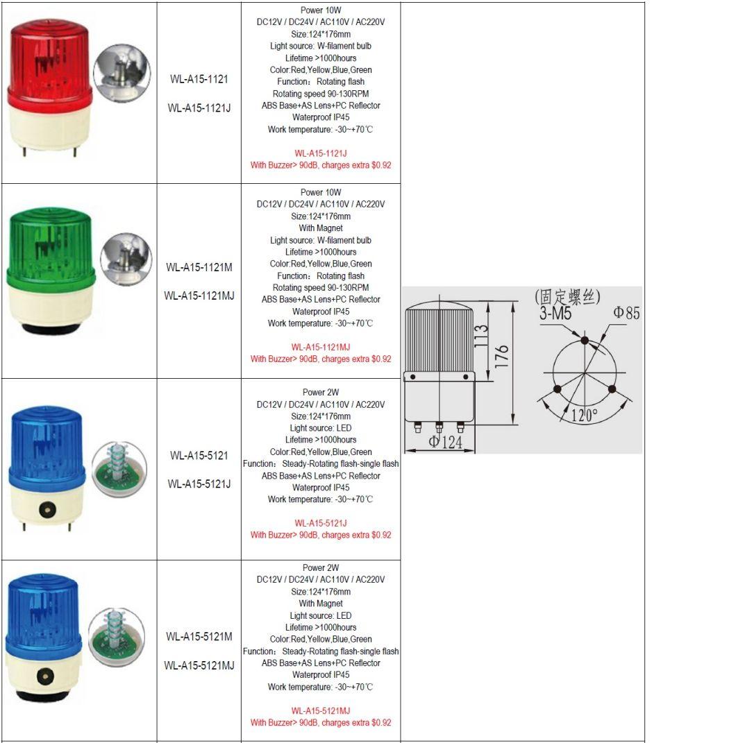 Wl-A15-X121 LED Strobe Rotator Warning Light (LED warning light, 12V warning light)