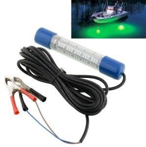 LED Underwater Fishing Light 8W Submersible Bait Fish Boat Lamp 12V Green