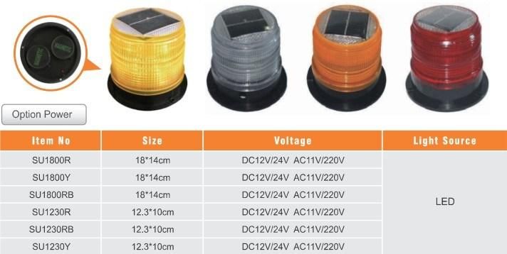 Factory Price Magnetic Solar Warning Light with Flashing Function