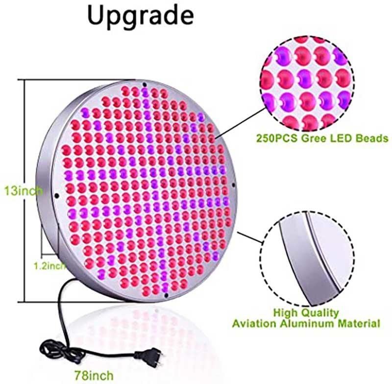 Hanging 50W Flower Plant Growth Lamp Seedling UFO Plant Growth Lamp Kit UFO Garden Grow Light 50W