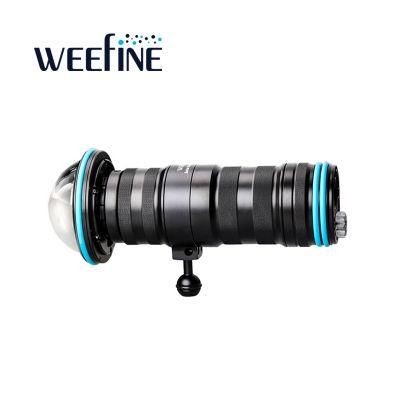 160 Degree Ultra Beam Angle Underwater Video Dive Light with Dual-Control Safety Exhaust Value