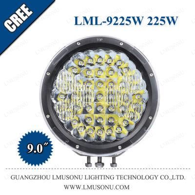 9.0 Inch 225W CREE 4X4 Offroad Auxiliary LED Driving Lamp Work for Auto Car Truck Boat