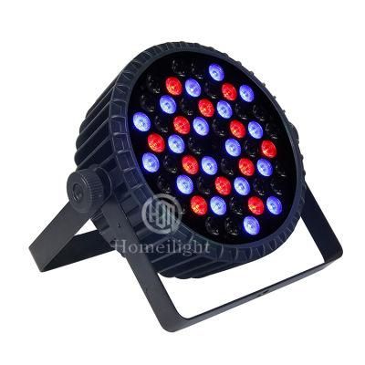 Top Quality Infinite RGBW Color Mixing 4 In1 Flat PAR Light for Stage Lighting