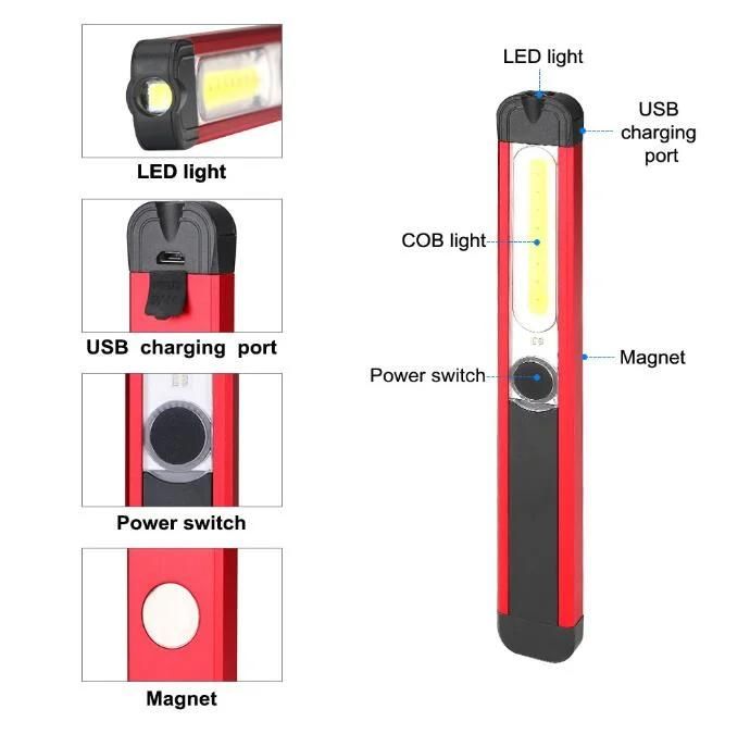Brilliant-Dragon Rechargeable Magnetic LED Pocket Car Working Light