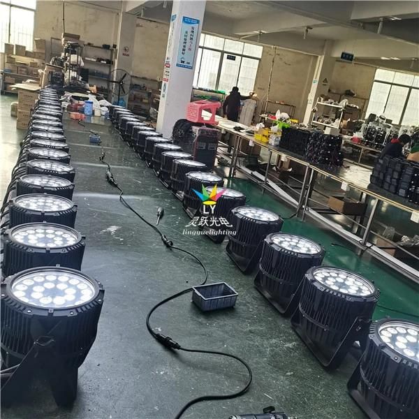 IP65 24X18W DMX PAR 64 Outdoor LED PAR Can Waterproof Stage Lighting