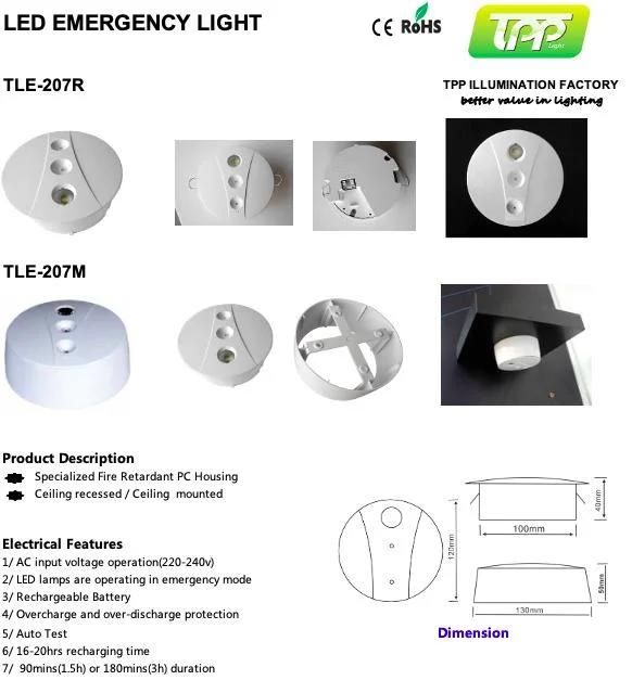 2022 High Efficiency LED Emergency Spotlight