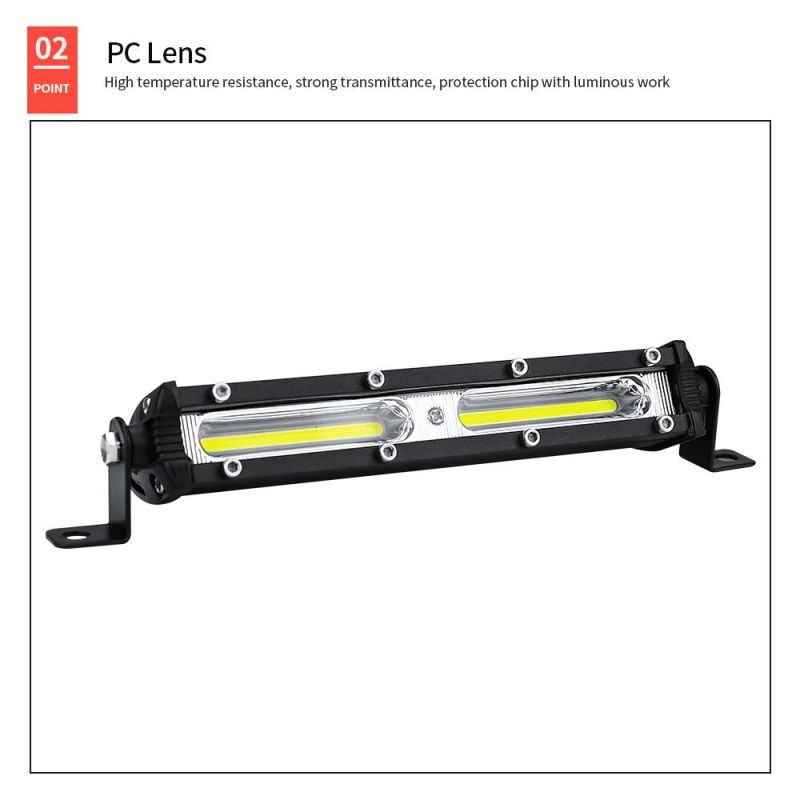 Dxz 108W 38inch Ultra-Thin Single Row COB Car Work Light Bar LED Strip Light for off Road Car SUV ATV Truck