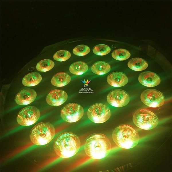 DMX 24PCS 18W 6in1 Rgbaw UV LED PAR 64 Light Disco Stage DJ Lighting