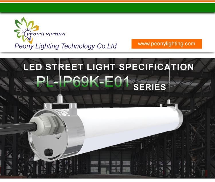 2021 New Design IP69K 50W LED Tri-Proof Light Three Proof Linear Light