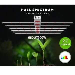 Dimmable Spider 8 Bar Grow Light LED Green House Lighting 6 Bar LED Grow Light