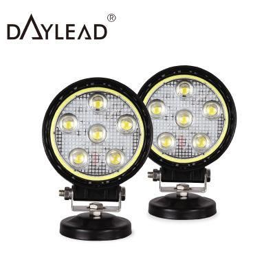Car Accessories LED Lamp White 6000K Round Tractor 18W Car Flood Truck LED Work Light