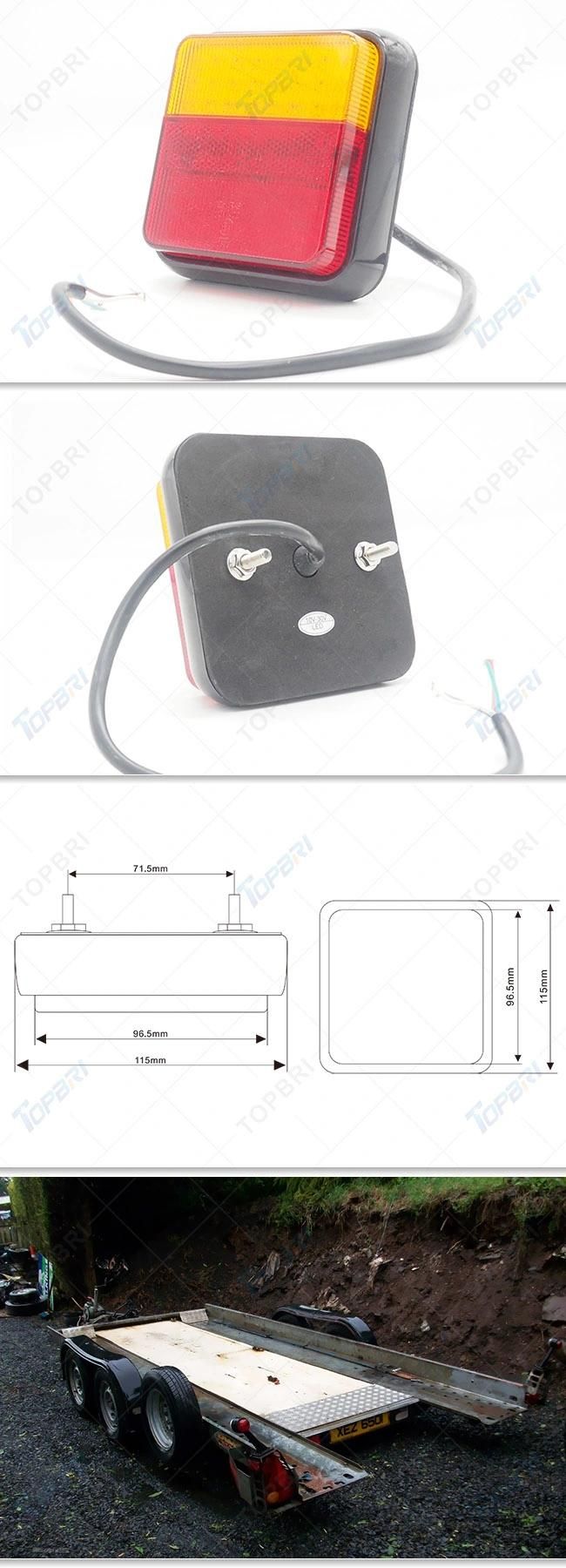Universal Waterproof 24V 12V Square LED Tail Work Light