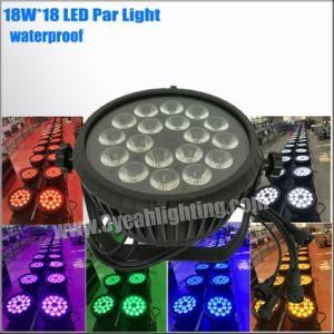 18X18W Rgbawuv 6in1 DMX LED PAR Can Light for Stage/Wedding