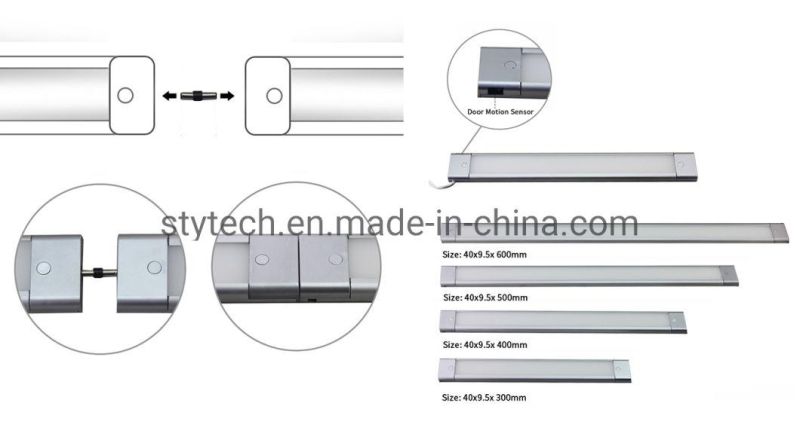 2700K~6500K Surface Mounted Linkable Door Motion Sensor LED Spotlight for Cabinet/Wardrobe/Furniture