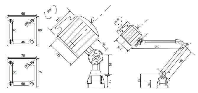 Waterproof and Oil Proof LED Lamp, Used for Nc Machine Tool Nc Explosion-Proof Lamp