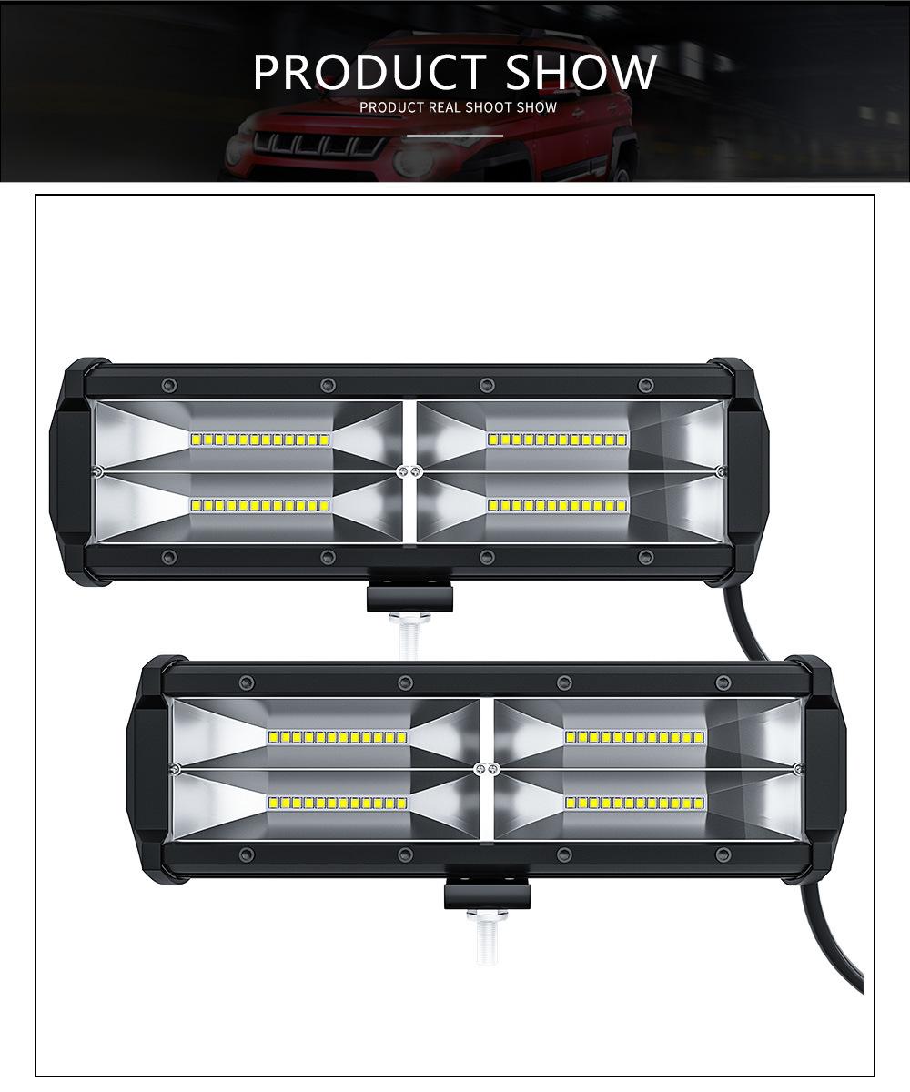 Dxz 9inch 48LED 144W Work Light LED Light Bar for Car Tractor Boat Offroad off Road 4WD 4X4 Truck SUV ATV Driving 12V 24V