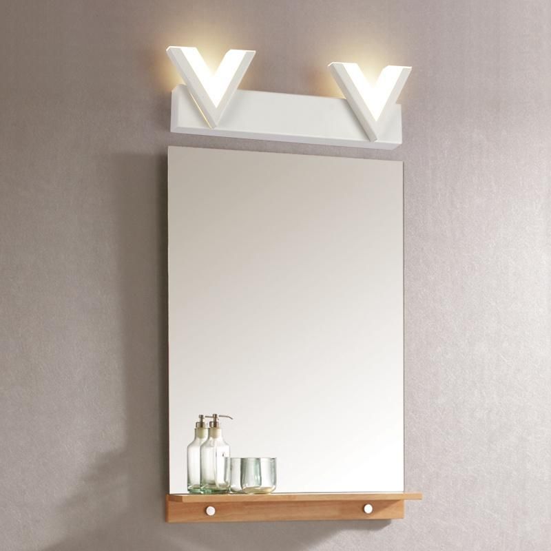 Modern Acrylic Warm White /Nature White Light Wall Light Bathroom Metal LED Makeup Mirror Wall Lamp (WH-MR-61)