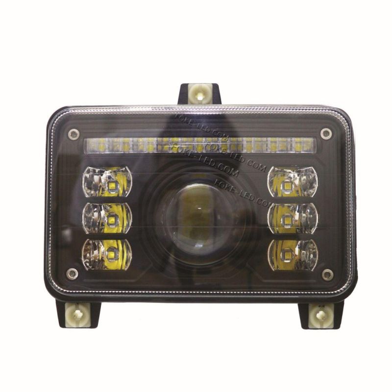 E-MARK Approved 6.5 Inch 69W Flush Mount High Low Beam LED Headlight