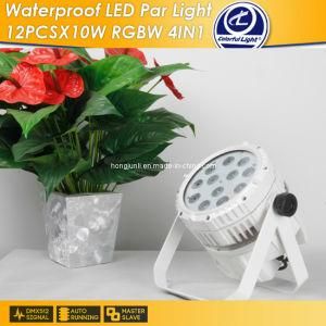 Outdoor Waterproof 10W X 12PCS RGBW 4 in 1 LED PAR Light PAR Can (CL-060C)