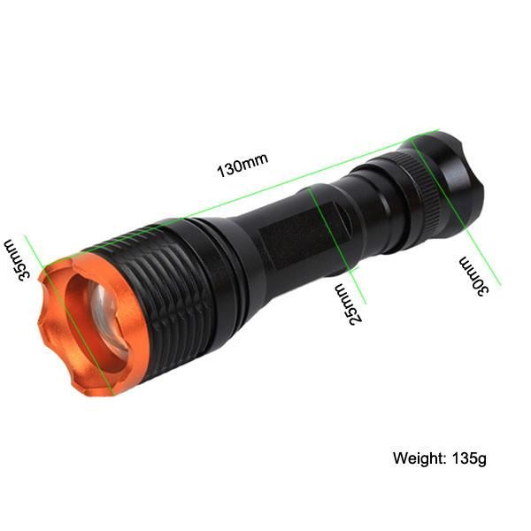 350lumens T6 LED Rechargeable Portable LED Torch Lighting