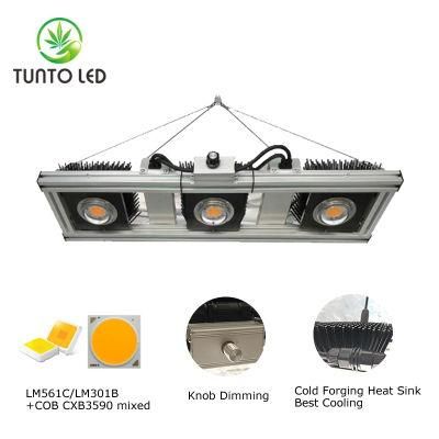 Full Spectrum Waterproof 450W LED Grow Light for Grow Tent, LED Grow Light for Indoor Plant