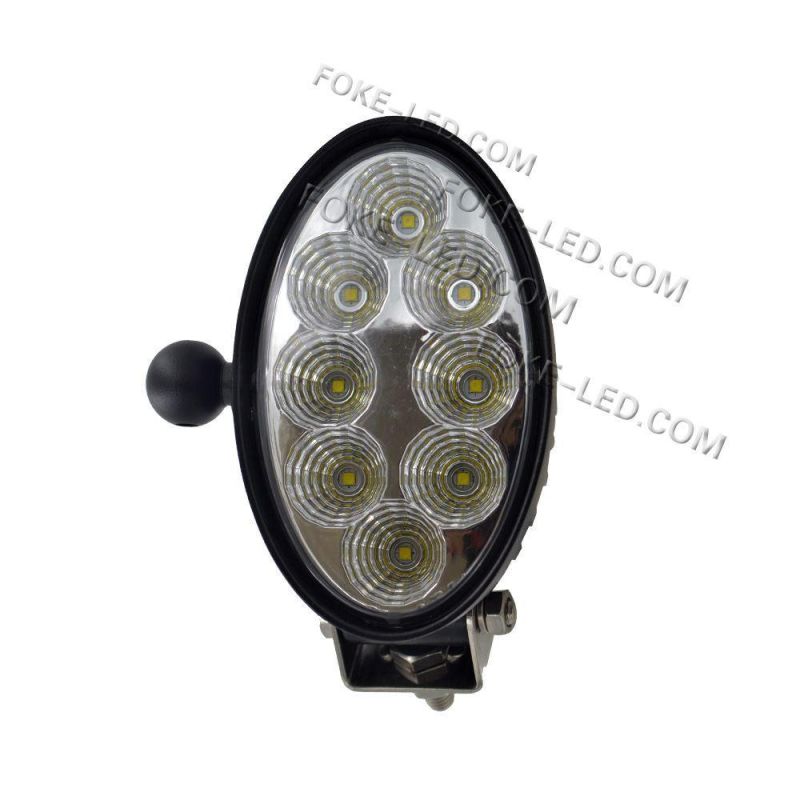 EMC Approved 5.5 Inch 40W Oval Agricultural LED Work Light