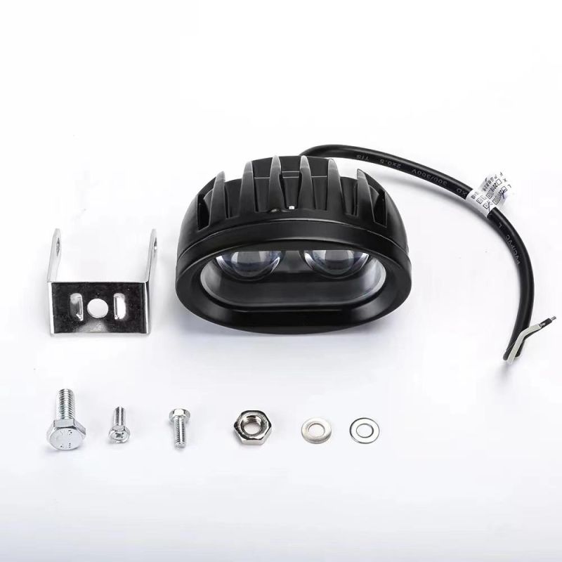 Spotlight Convex Lens 4inch 20W Forklift White Blue LED Warning Light LED Driving Work Light