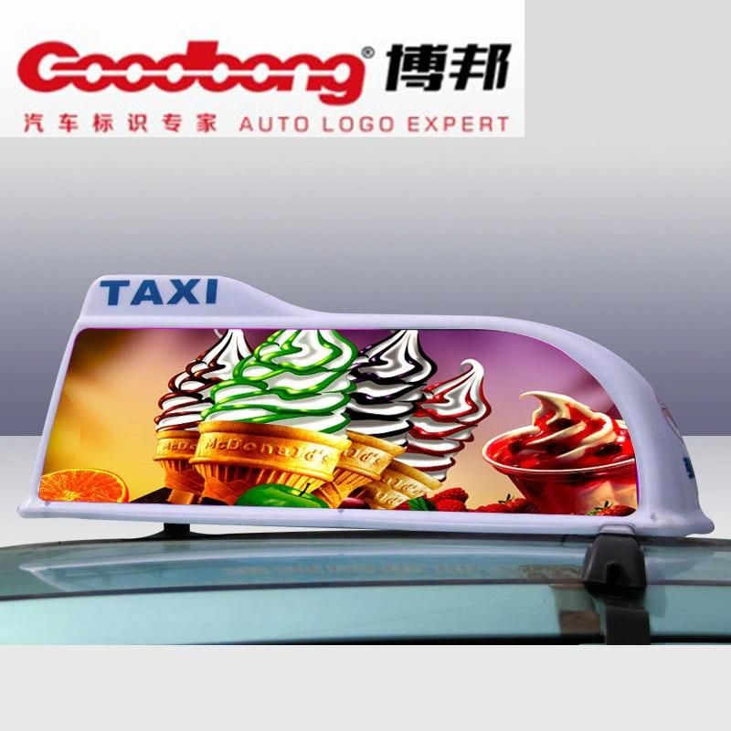 Vacuum Forming Plastic Taxi Advertising Roof Top Light Box