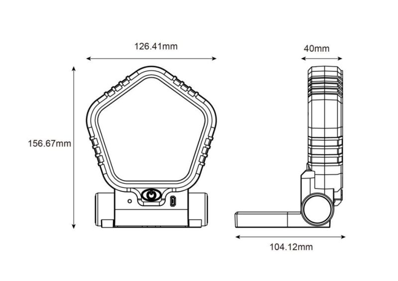 Best Service OEM Rechargeable Handheld Work Light, Portable LED Multifunction Work Lamp