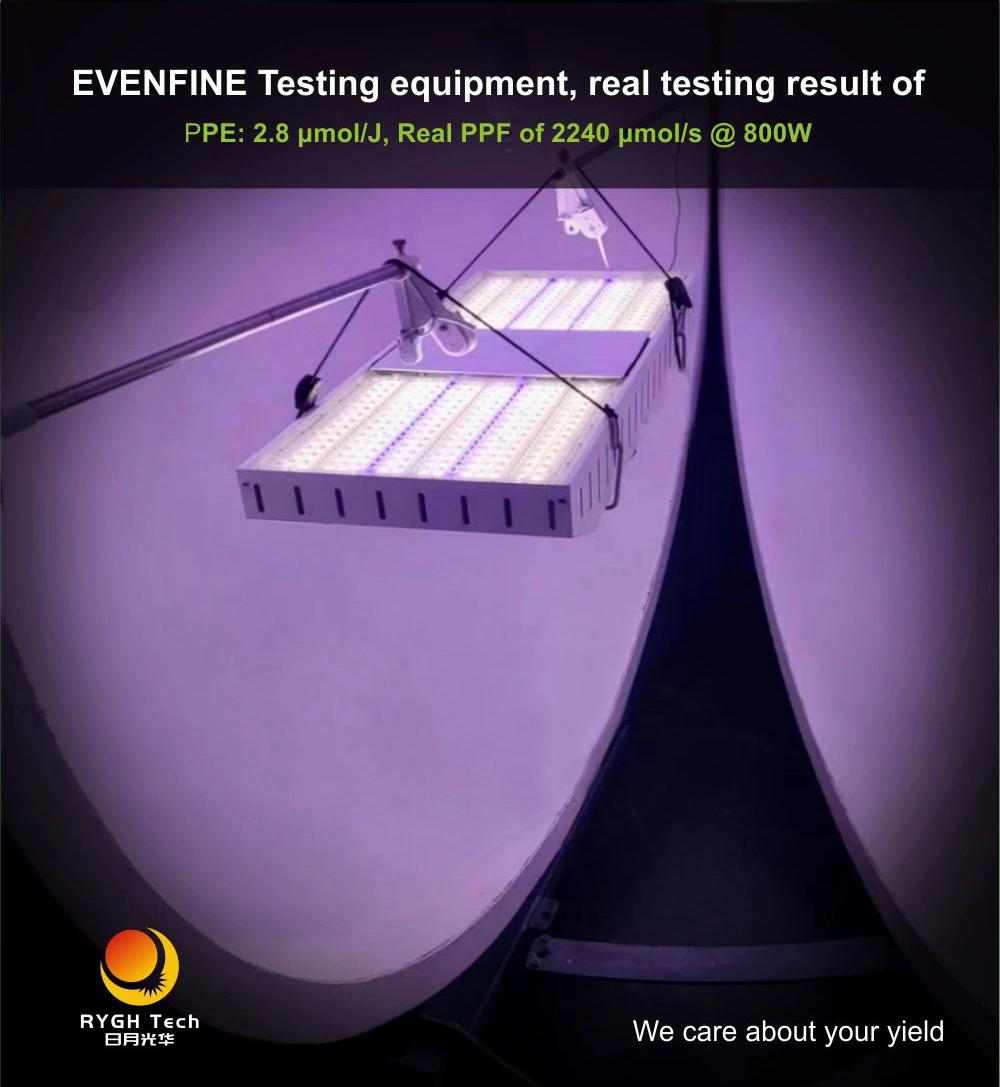New Indoor Greenhouse High PAR Hydroponics UV IR Vertical Farming 800W LED Grow Light
