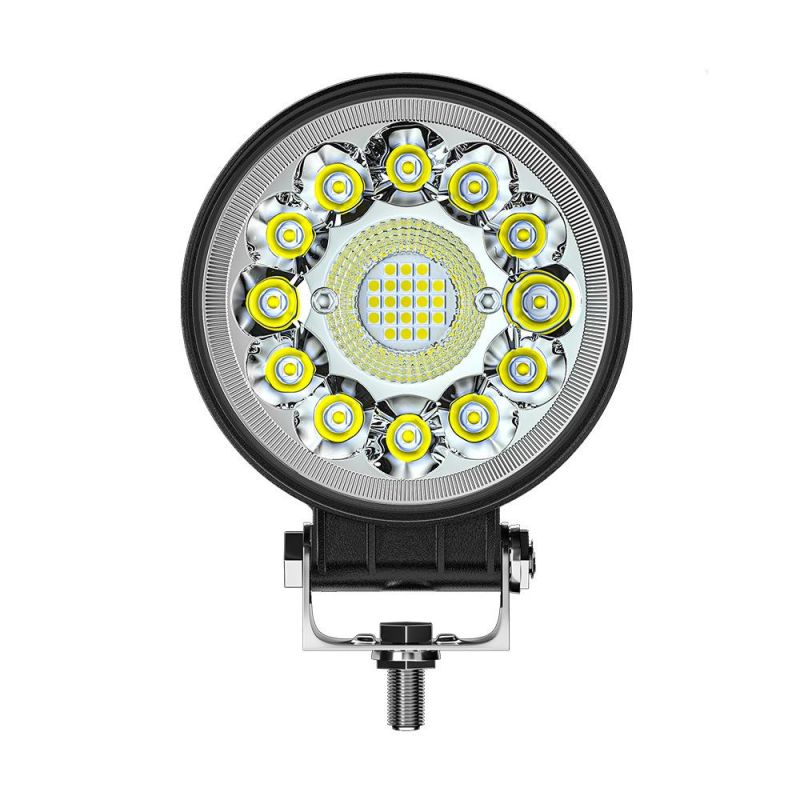 Dxz Round 4inch 33LED 25mm 3030 Chips Spot Lighting Offroad Tractor Rechargeable LED Work Light with DRL for Car /Offroad/Truck