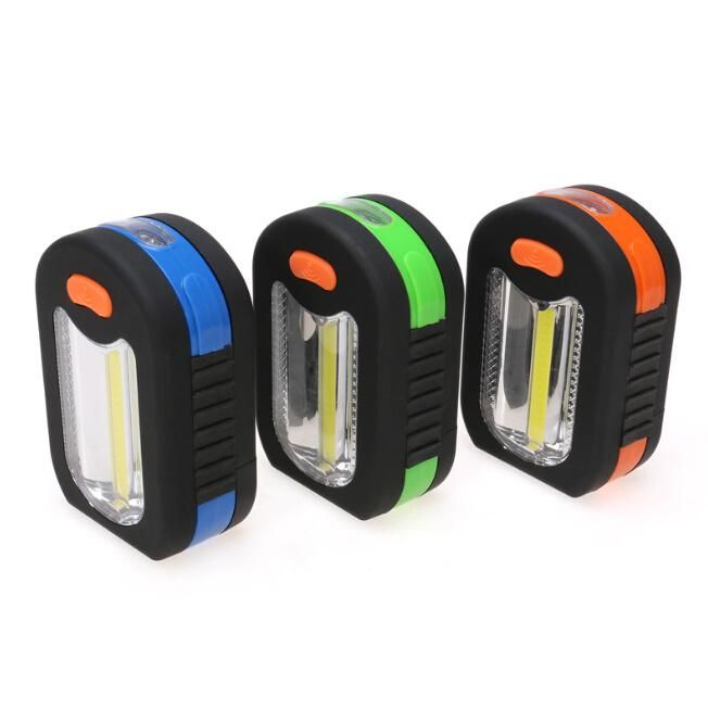 Assorted Colors 5W 350lm COB + 3 LED Flashlight Torch Outdoor Electronic LED Camping / Emergency / Tent Light Torch with Swivel Hook and Magnet