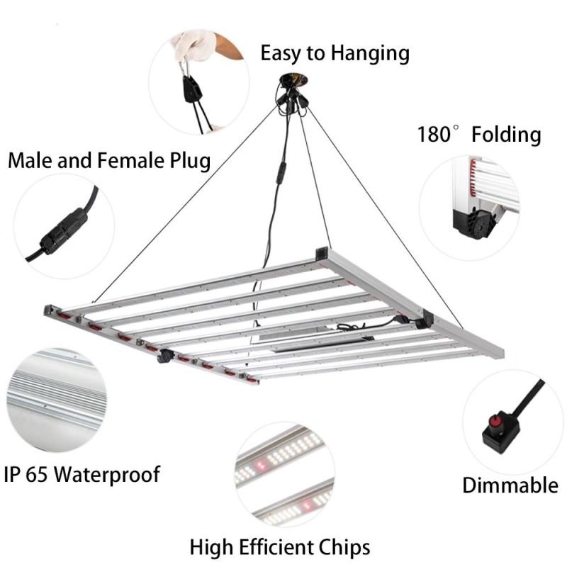 Greenhouse Indoor Full Spectrum Lm301h Lm301b Dimmable Bar 600W 1000W LED Grow Light