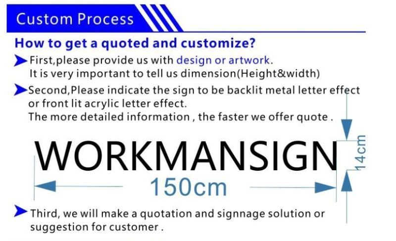 Oblique LED 3D Letter Sign Engraved Backlit Channel Letters Sign LED Channel Frontlit Letter Sign