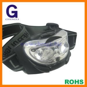 13000mcd 2white LED + 1red LED LED Head Lamp with 3PCS X 1.5V &quot;AAA&quot; Size Battery (LA200)