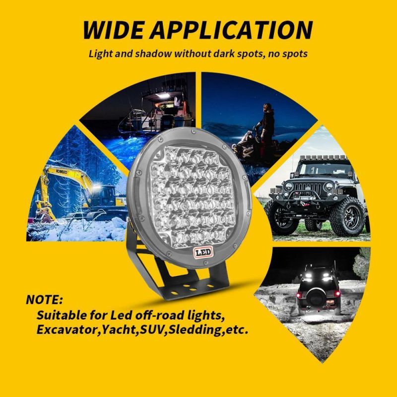 Dxz Combination Beam Truck Auxiliary Bumper LED Headlight, 12V 24V Spot Beam 2000m 9 Inch off-Road Vehicle 4X4 Driving Lights