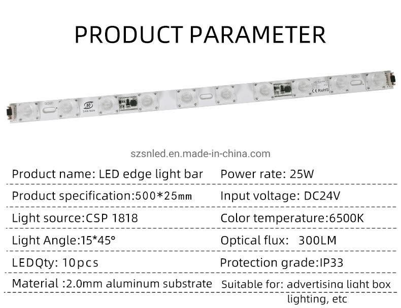 Custom Large Size Disassemble Portable Frameless Edge Lit Textile Fabric LED Advertising Light Box