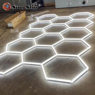 Sino Star Professional Good Quality Car Inspection Light Hot Sale in Italy Car Care Detailing 12 Watt LED Hexagonal Wall Light