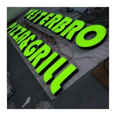 Custom Fashion Illuminated Outdoor Channel Letter LED Advertising Store Sign