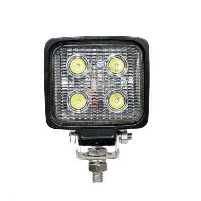 Emark Approved 12W Compact Mini Square LED Work Light for Truck Offroad Tractors Agriculture Machinery