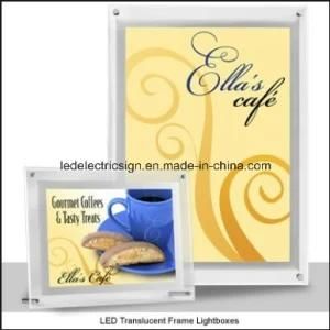 Coffee Advertising LED Ultrathin Crystal Light Box