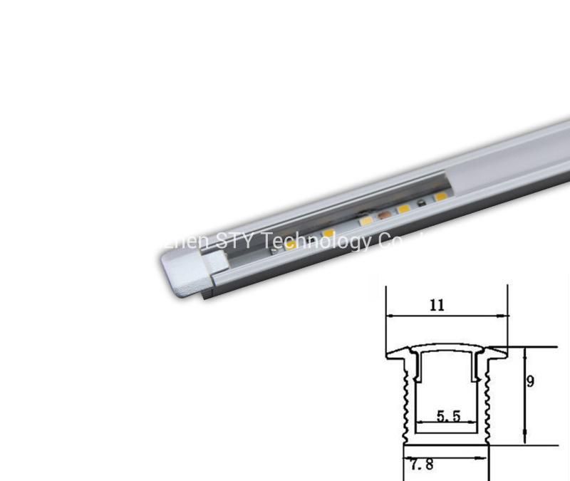 Ultra Slim Recessed Mounted LED Aluminum Profile Linear Light for Furniture Cabinet Wardrobe Counter