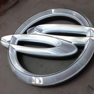 Logo Design Maker Advertising Plastic Chrome Vacuum Coating Thermoforming Car Logo Sign