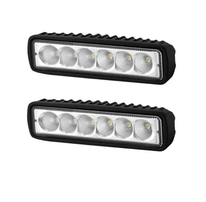 18W 12V 24V LED Mini Light Bar Motorcycle Faros LED Barras Auto Moto Truck Trailer 4X4 off-Road ATV UTV 6 Inch LED Work Light Barra De Luz De LED