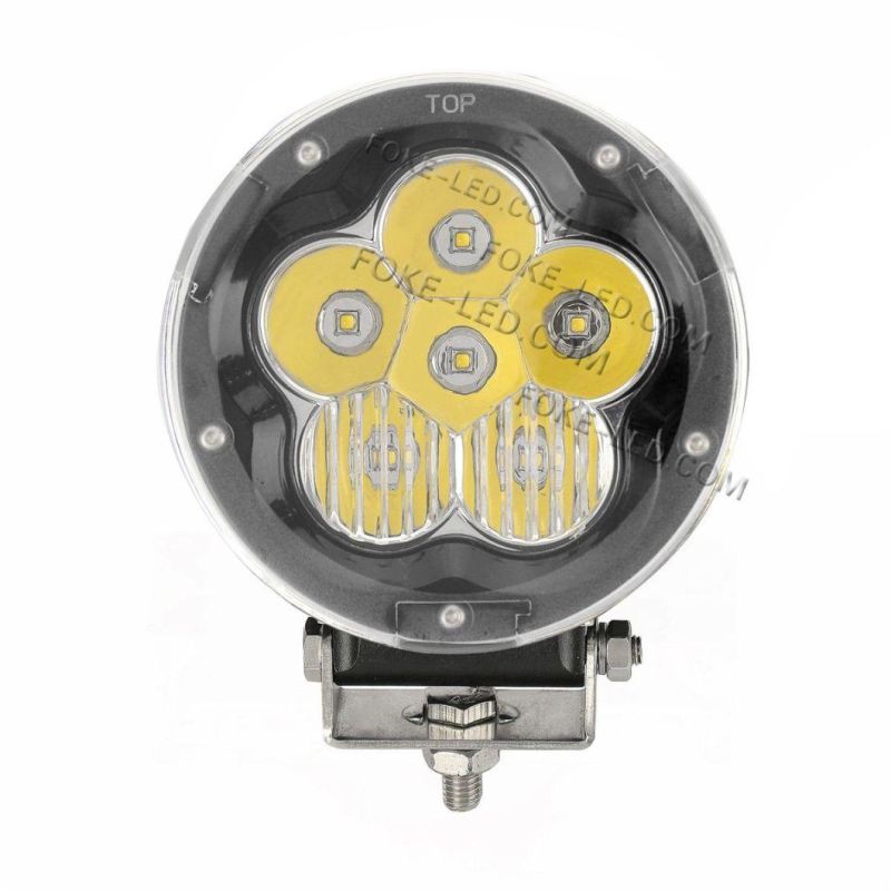 High Power 5 Inch 90W Round Red/Black CREE LED Spot Driving Work Light