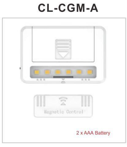 2*AAA Battery 3000K/4000K/6000K Magnetic Induction Sensor LED Cabinet Light for Cabinet, Wardrobe and Other Places