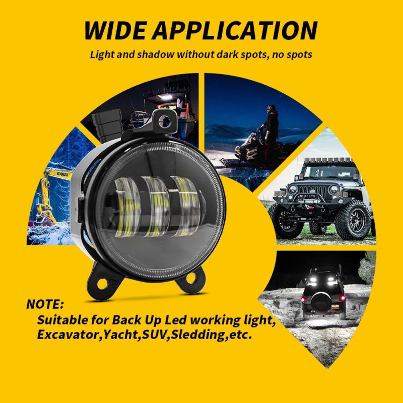 Dxz Round 3.5inch Car LED H8/H11 Fog Light DRL Driving Lights for Jeep Wrangler Jk off Road Fog Light